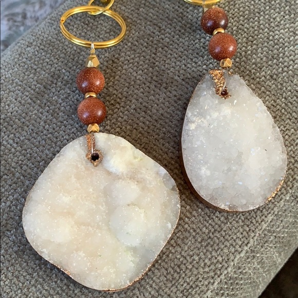 💕HP💕Druzy stone keychain - Picture 5 of 10